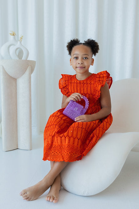 Oghogho Orange Red dress