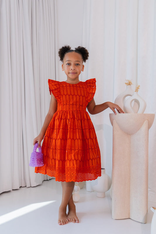 Oghogho Orange Red dress