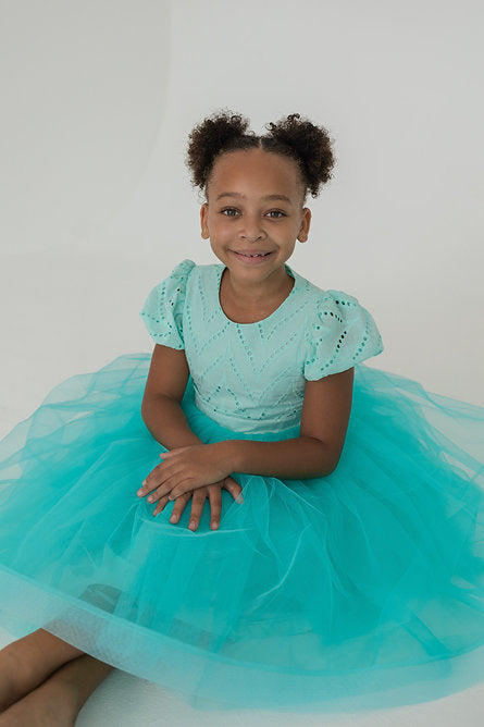 Loveth Turquoise Fancy Dress