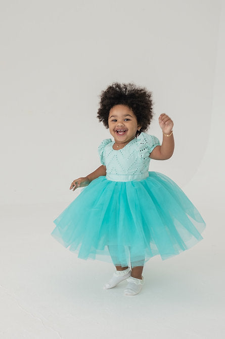 Loveth Turquoise Fancy Dress