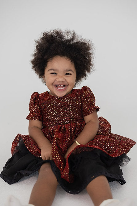 Red Sequins Dress
