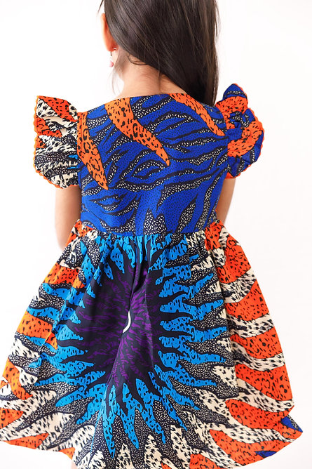 Ehzeh Dress with Ruffled Sleeves