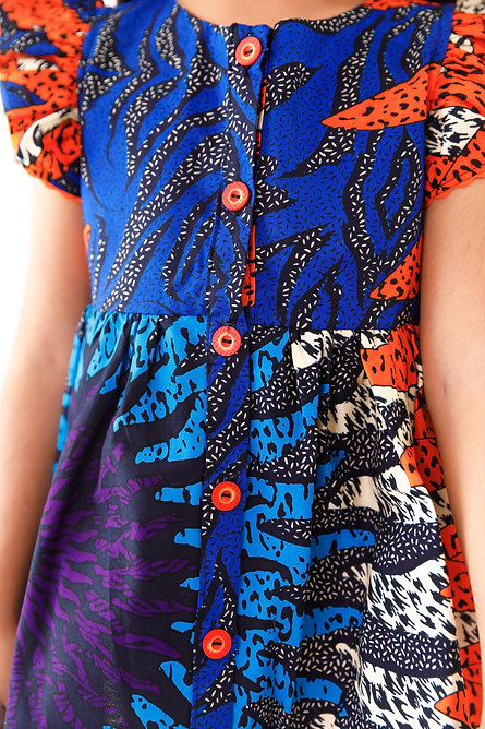 Ehzeh Dress with Ruffled Sleeves