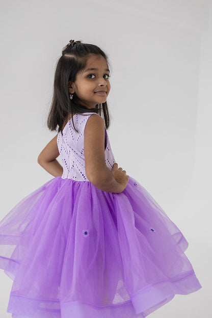 Lilac Fancy Lace Dress