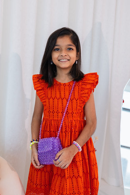 Oghogho Orange Red dress