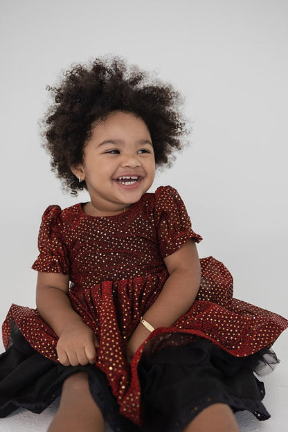 Red Sequins Dress