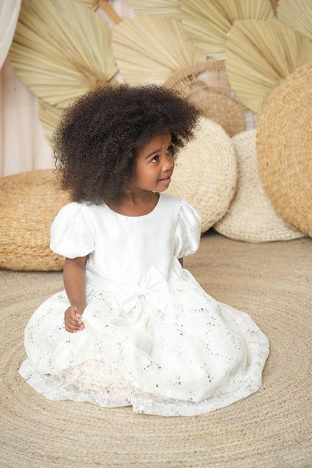 Princess play white puff sleeve dress