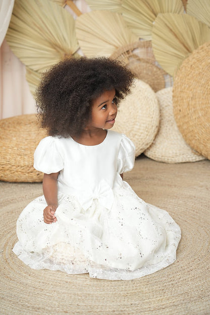 Princess play white puff sleeve dress