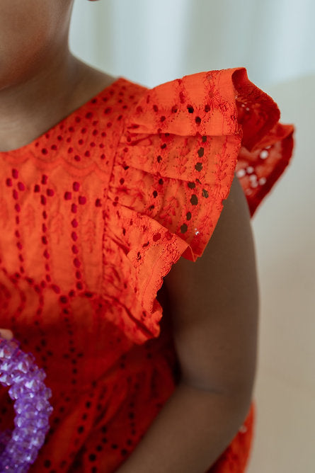 Oghogho Orange Red dress