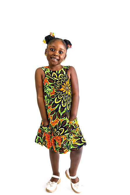 ROUND YOKE DRESS