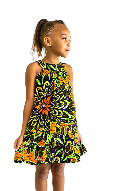 ROUND YOKE DRESS