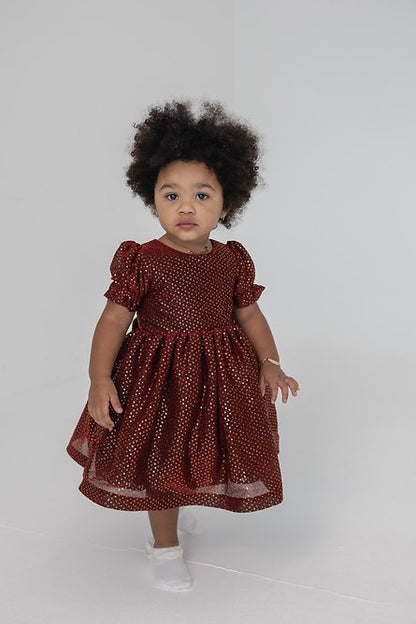 Red Sequins Dress