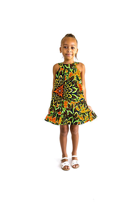 ROUND YOKE DRESS