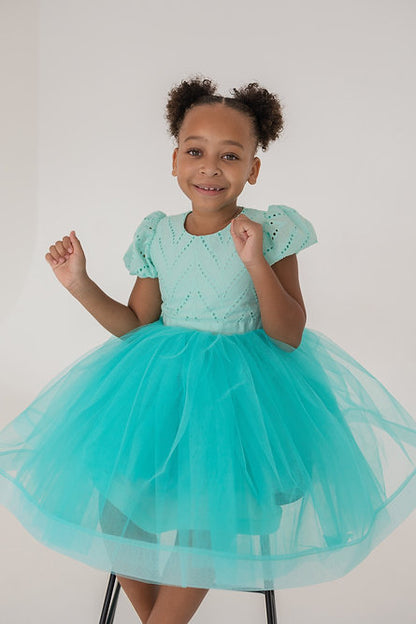 Loveth Turquoise Fancy Dress