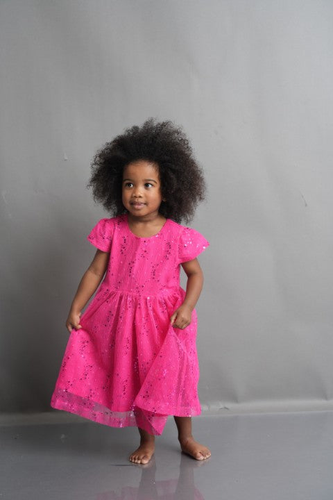 Princess play pink dress