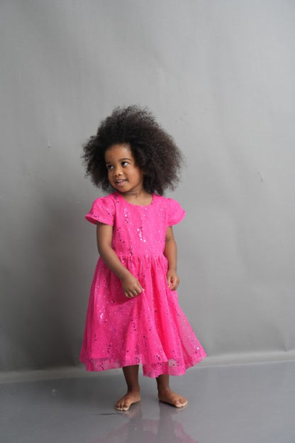Princess play pink dress
